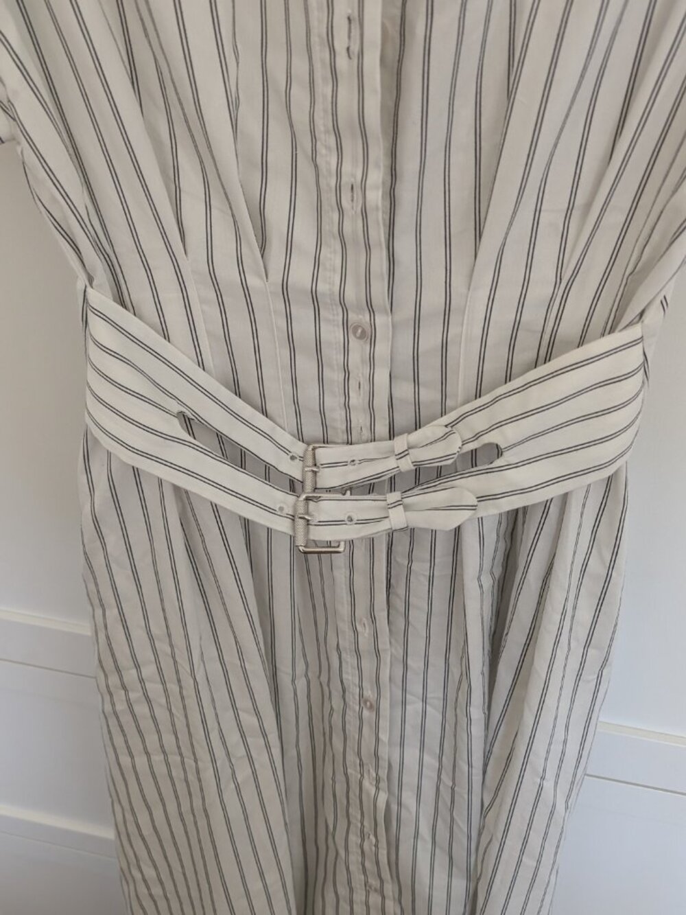 BNWT - Anthropologie Striped Maxi Dress with Belt - Picture 3 of 5